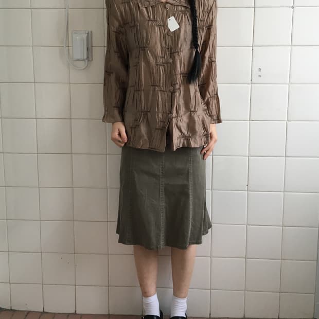 Shirring pleats point jacket