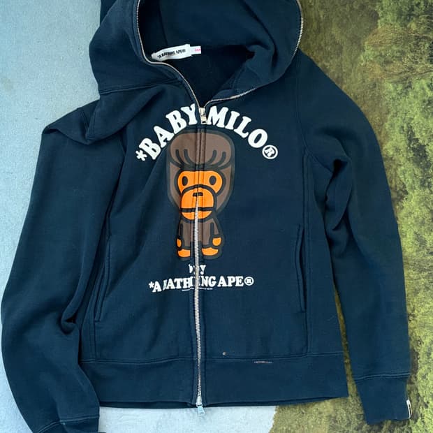 베이비 마일로 투웨이 후드집업 베이프