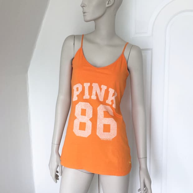 PINK Number Orange Tank 
