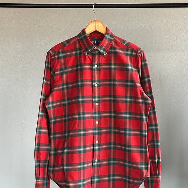 [S]폴로 랄프로렌 클래식핏 크리스마스 체크 셔츠