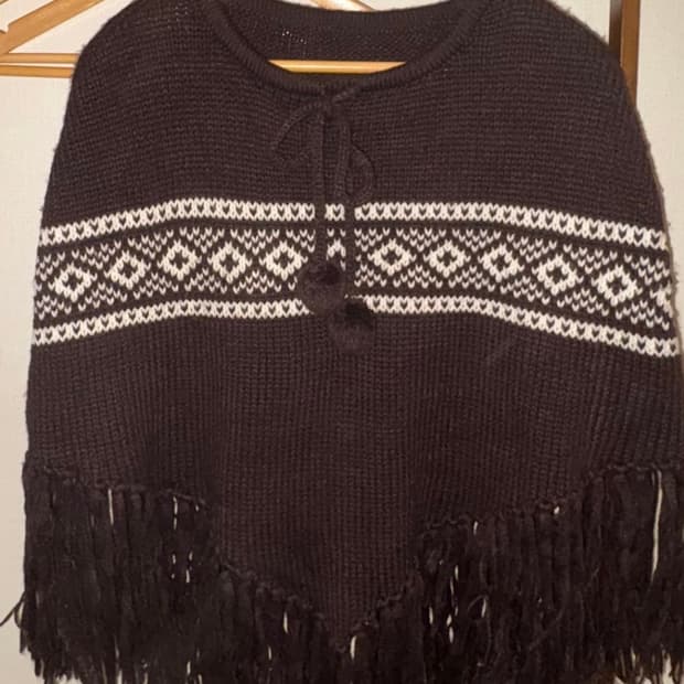 JPN Vintage 로리 라떼갸루 태슬 케이프