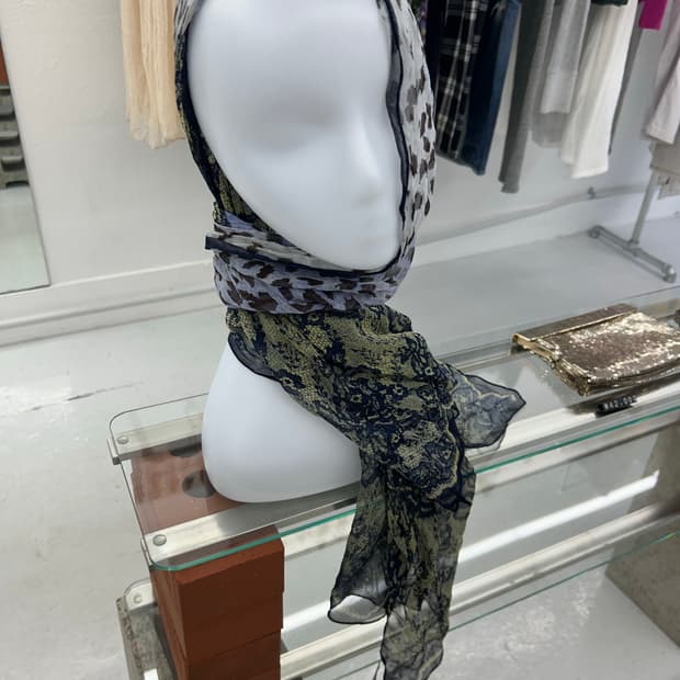 호피 멀티컬러 스카프