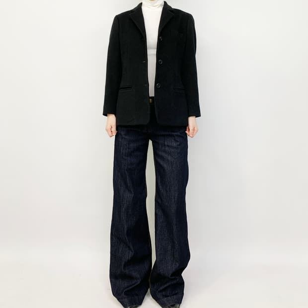 버버리 앙고라 자켓