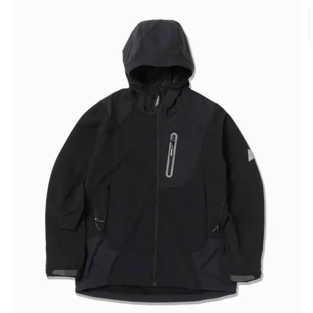 앤드원더 스트레치 쉘 자켓 블랙 M