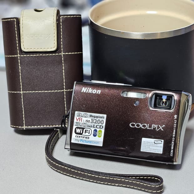 니콘 쿨픽스 s52c 빈티지 디카 정품 파우치 포함