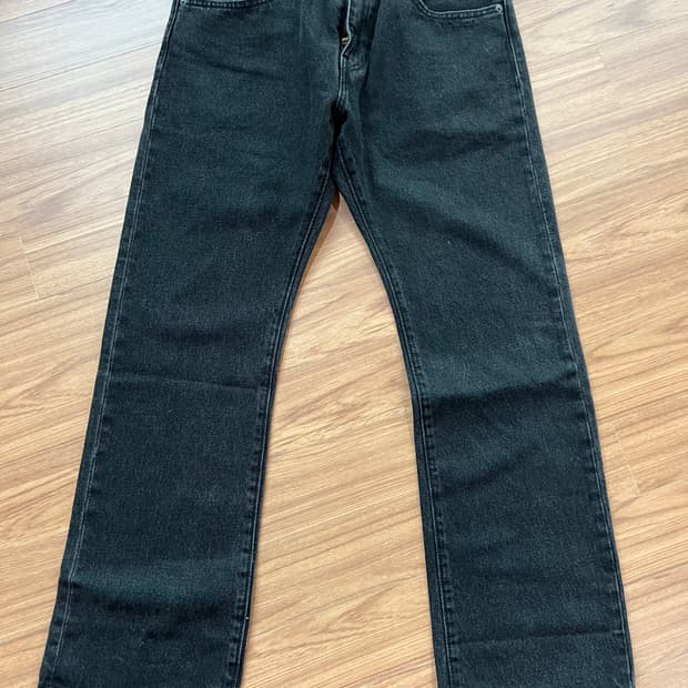 [32x30]리바이스 517 프리미엄 청바지 가죽탭 흑청