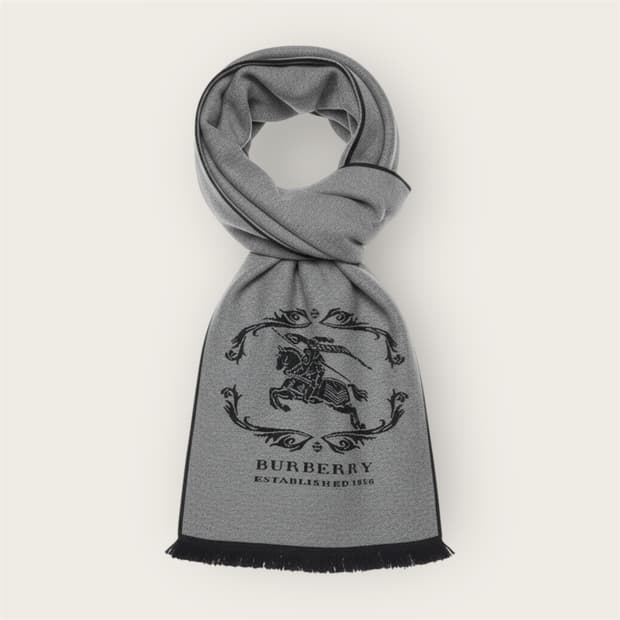 버버리 라나울 기마병 빅로고 머플러