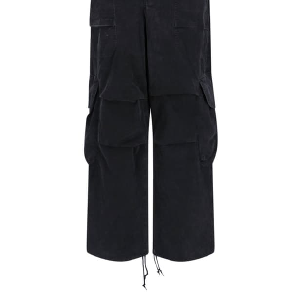 엔타이어 스튜디오 블랙 캐주얼 팬츠