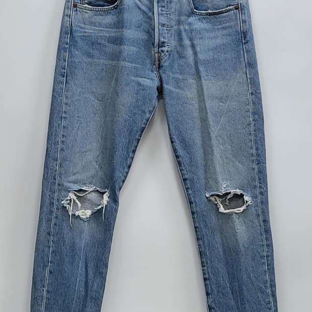 LEVI'S 리바이스 501CT 데미지 데님 청바지 / 남 78 (31)