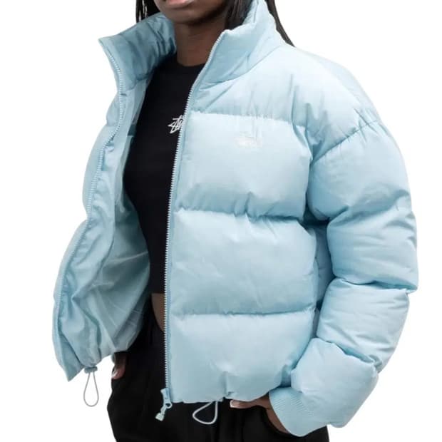 스투시 푸퍼 스카이블루 패딩