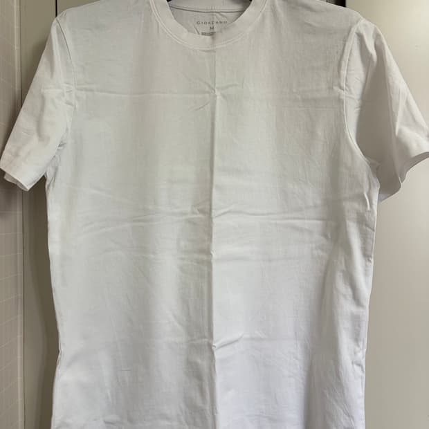 새상품 2장 지오다노 레이어드 반팔 20수 100 티셔츠