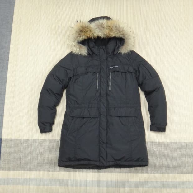 (100) 몽벨 여성 와일드 헤비 야상형 구스 다운 재킷