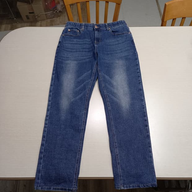 31 INDIGO BANK 워싱 스판 테이퍼드진 31-504