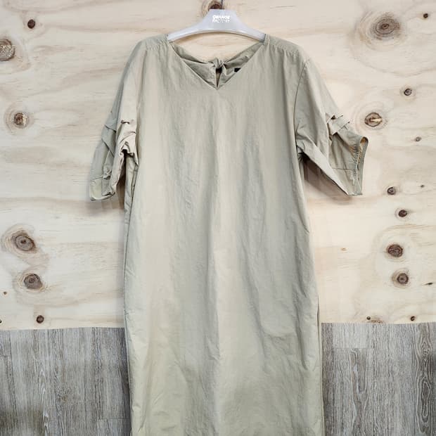 588) 마리끌레르 반팔 롱 원피스