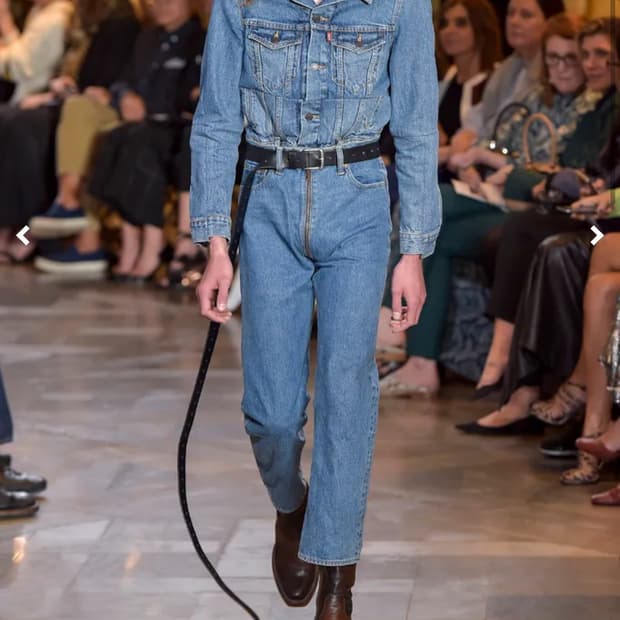 vetements x levis reversible zipper 데님팬츠