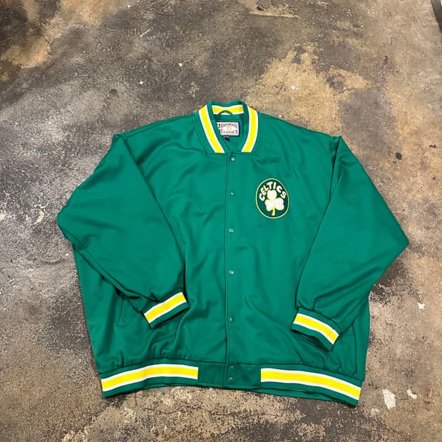 빈티지 90s 보스턴 셀틱스 져지 자켓 