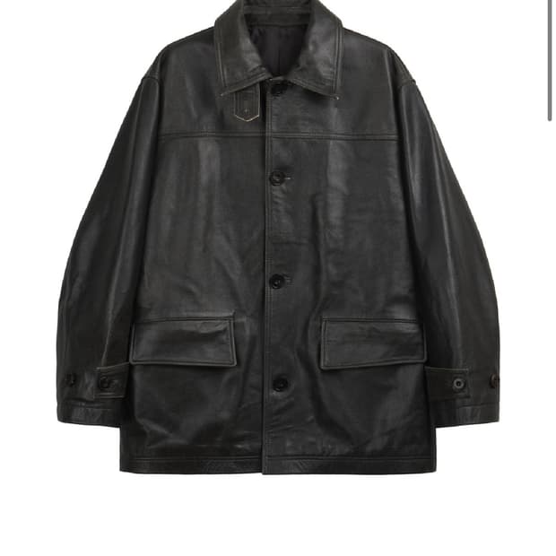 코스모스 (리미티드)크랙 카우레더 자켓 M
