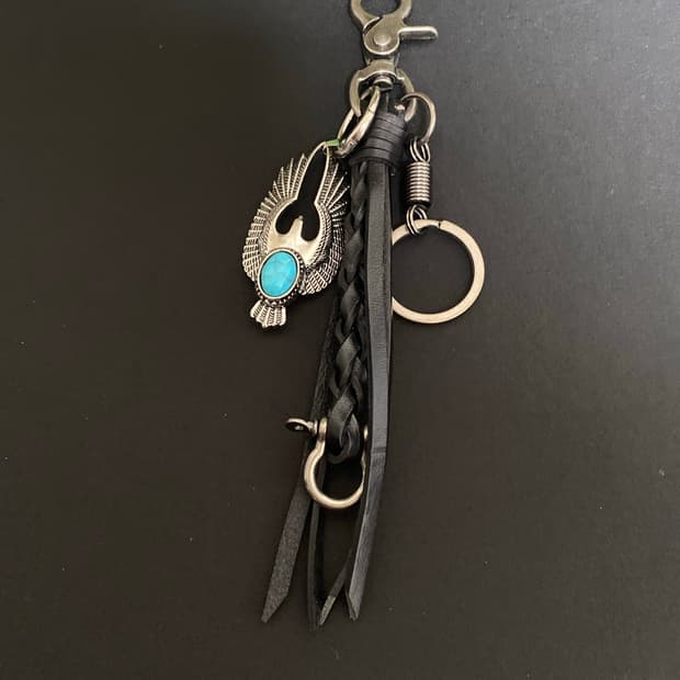 터키석 에스닉 키링