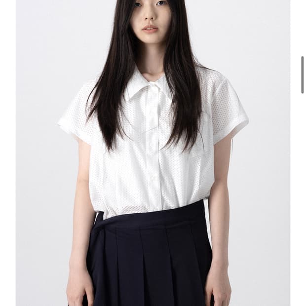 생긴스튜디오 메쉬유니폼셔츠