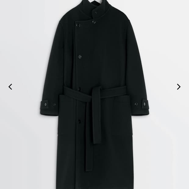 25FW Lemaire Wrap Coat Black M