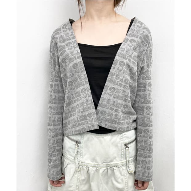 그레이 뮤직 글리터 가디건🎧