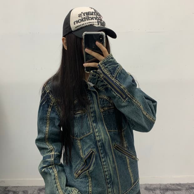 재패니즈 데님 자켓