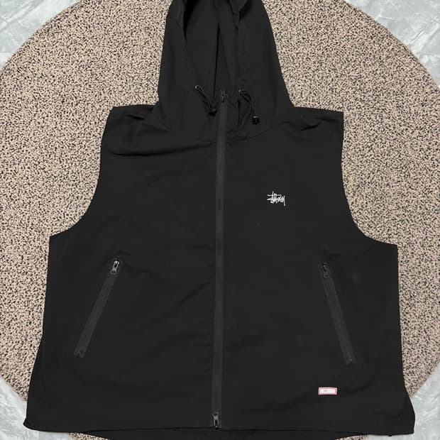 스투시 나일론 크롭 조끼