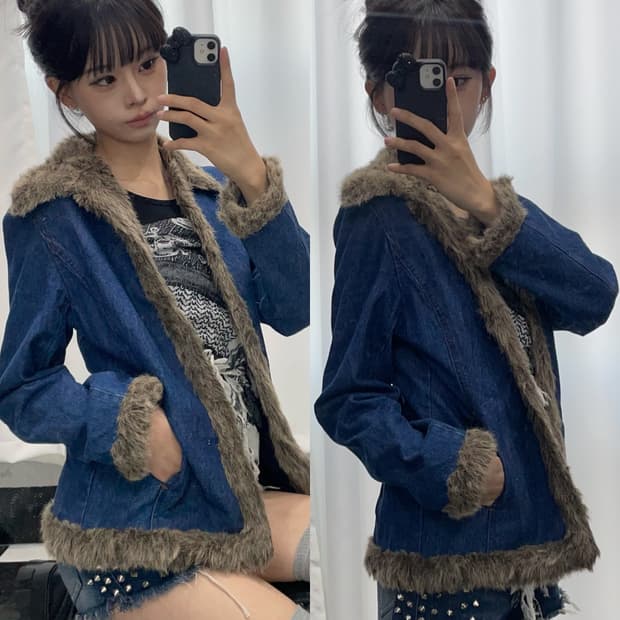 🎸퍼 데님 자켓🎸