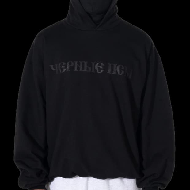 이지 고샤 루브친스키 YZY 블랙 독스 후드 블랙