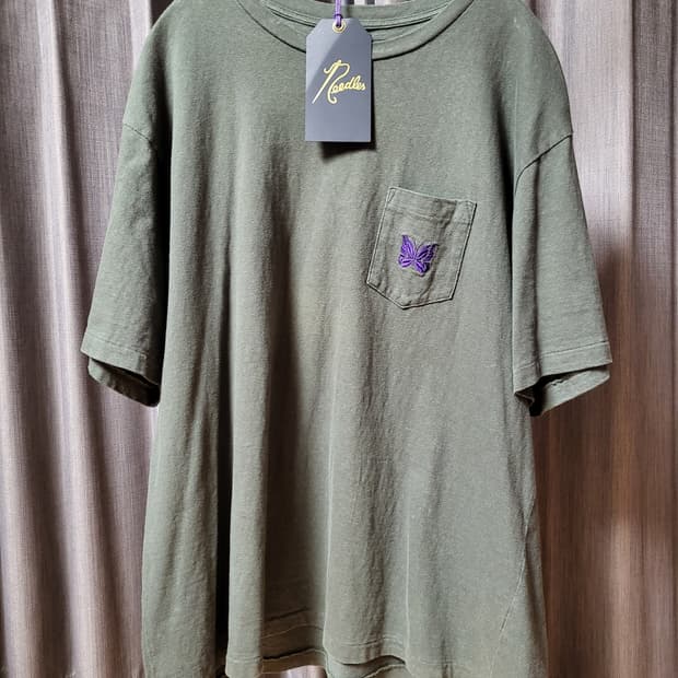 [XL] 니들스 포켓 반팔 카키