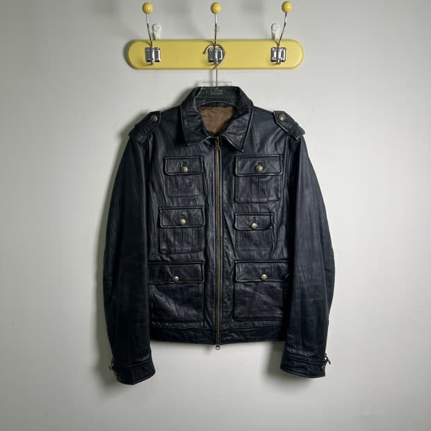 미쉘 클랑 멀티 포켓 말가죽 자켓 48