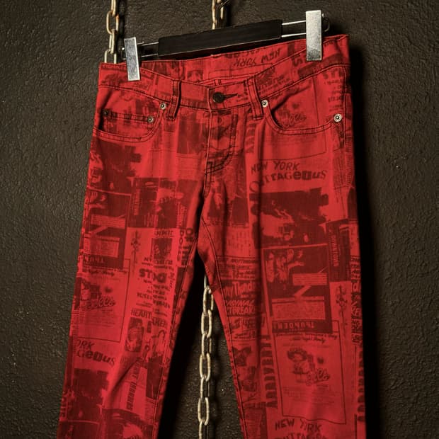 HYSTERIC GLAMOUR x NEWYORK DOLLS 스키니진