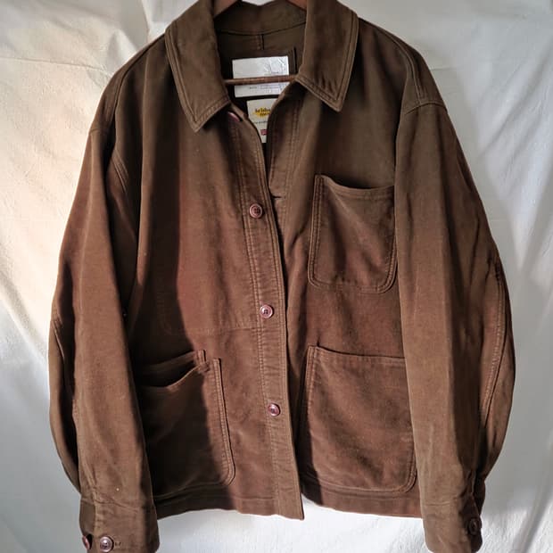 리슈 몰스킨 프렌치 워크 자켓 브라운 3(105 / XL)