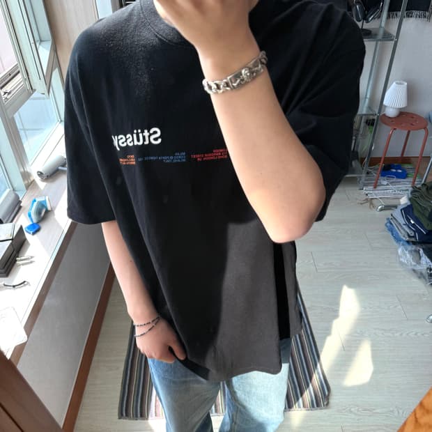 스투시 시티 배너 반팔 티셔츠