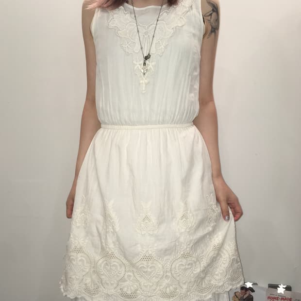 jpn vintage 아이보리 빈티지 레이스 원피스