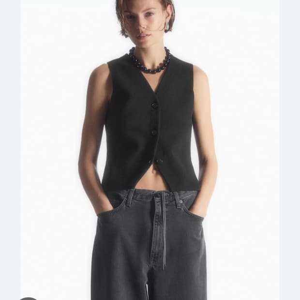 코스 COS 니트베스트 웨이스트코트 조끼 M