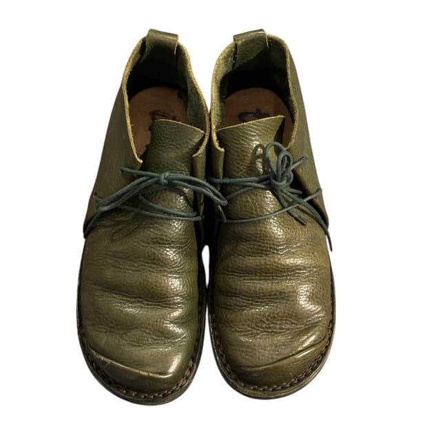 Trippen Again Green Chaka Boots Size 37