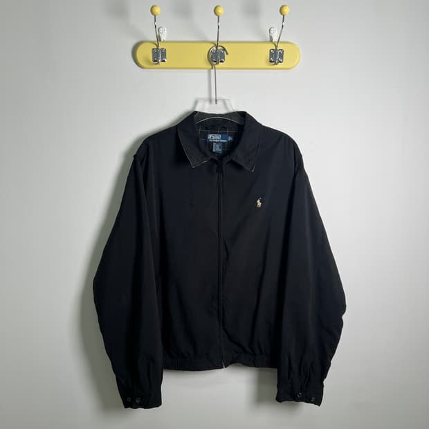 폴로 랄프로렌 블랙 바이스윙 자켓 XL