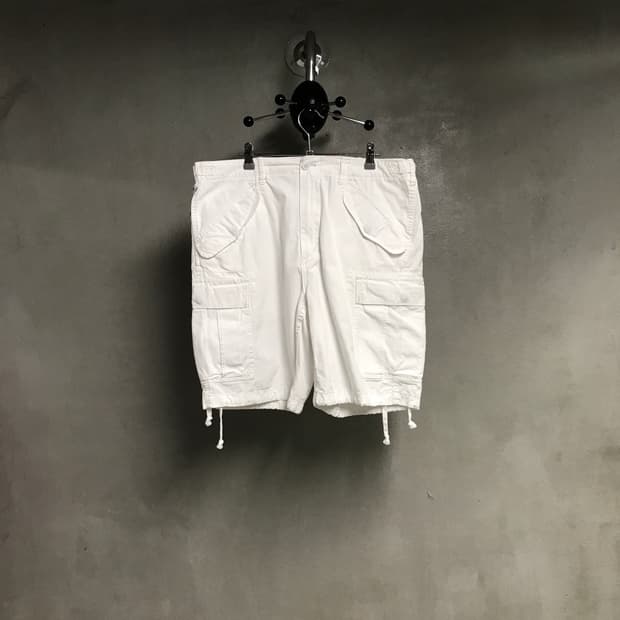 폴로 랄프로렌 화이트 카고 반바지 34