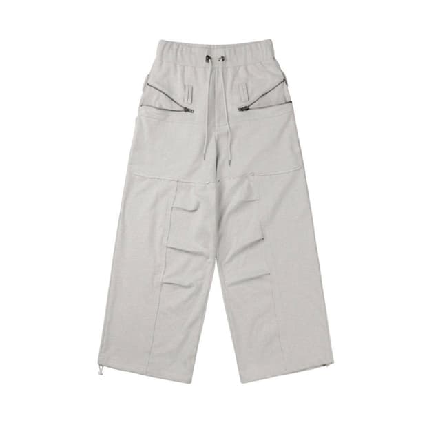 보니엔키예 Distressed Seam Zipper Pants