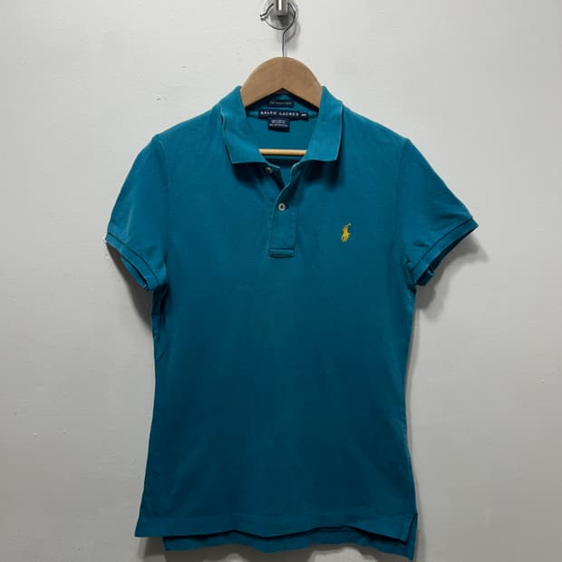랄프로렌 폴로 여성 하늘색 셔츠 반팔 M