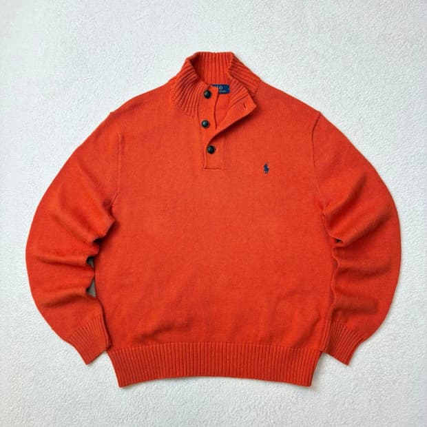 폴로 랄프로렌 00's 코튼 하프 버튼 니트 PN5912