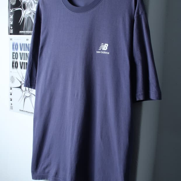 (2XL) 뉴발란스 반팔 티셔츠 빅사이즈 서핑 블루 올드스쿨-H30853