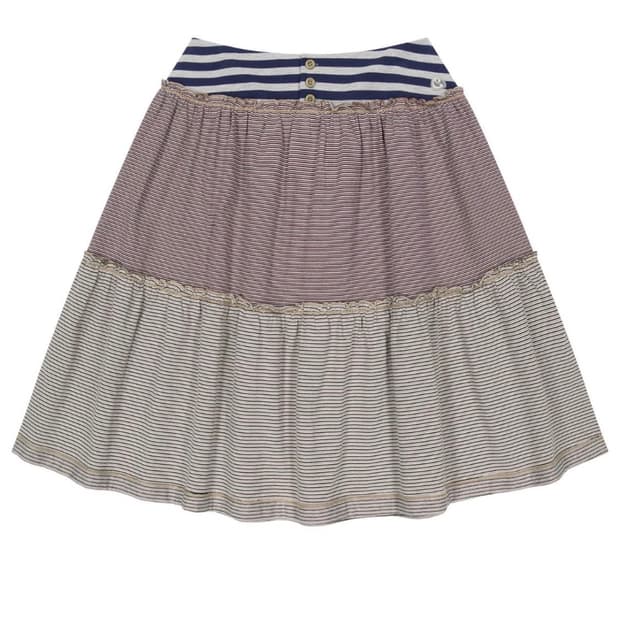  (구해요!)코이세이오 컬러드 스트라이프 미디 스커트 베이지