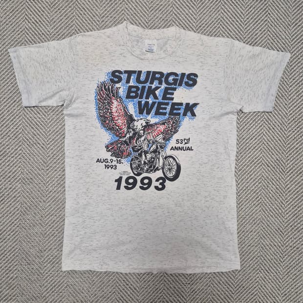 90s "BIKE WEEK" 바이크 랠리 싱글스티치 티셔츠 (XL)