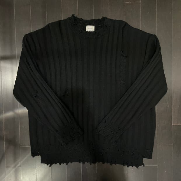 오버사이즈 찢니트