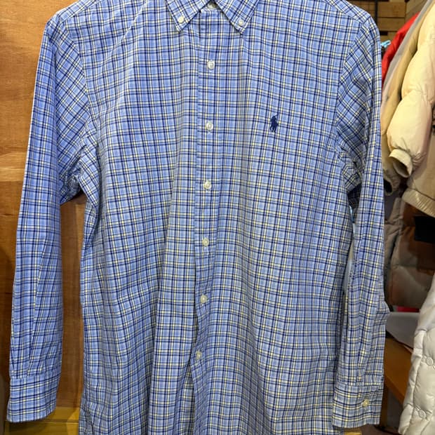 폴로 랄프로렌 네이비포니 노파 체크셔츠