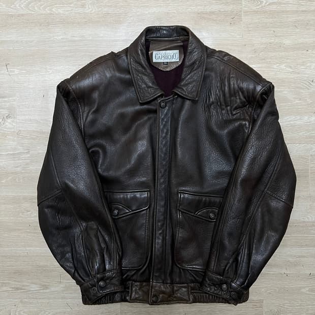 카프리초 이너퀼팅 안감 램스킨 양가죽 봄버자켓 [브라운] 2XL/110