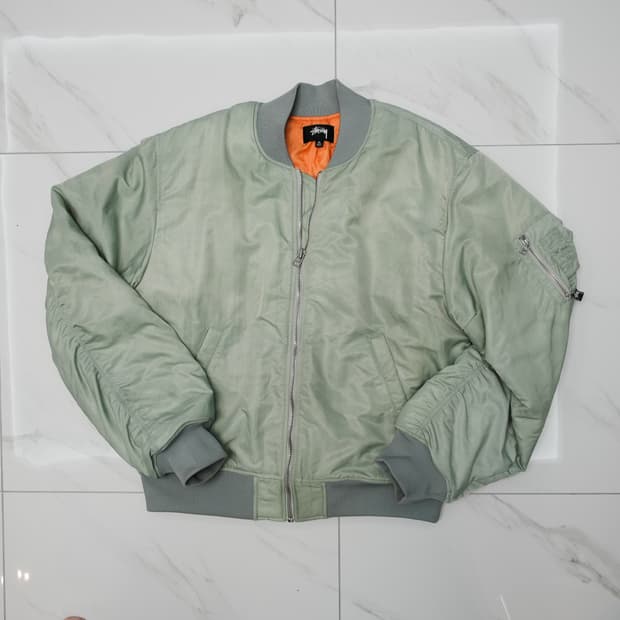 [XL] 스투시 다이드 나일론 봄버스톤