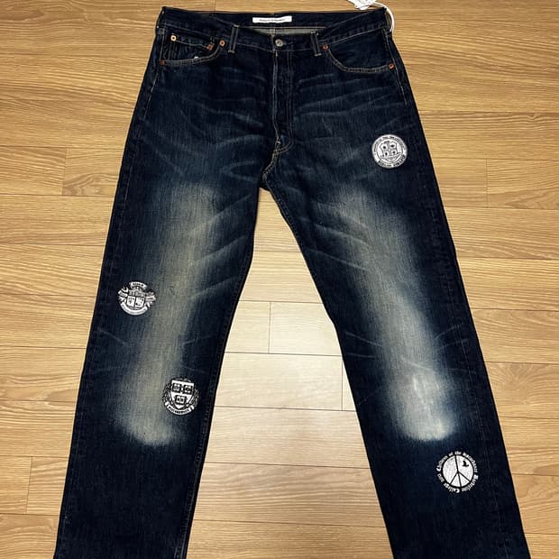 Children of the DiscoDance 자수 청바지